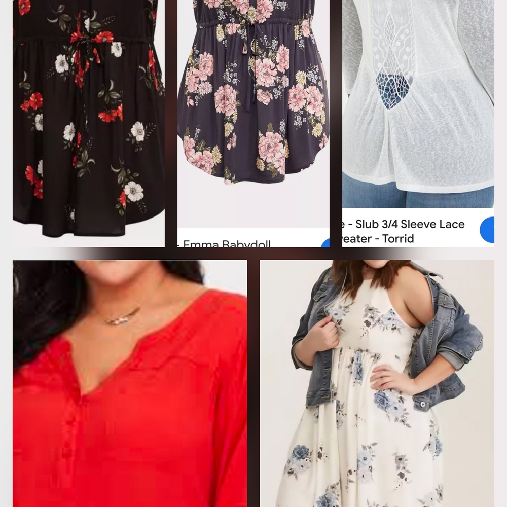 Torrid Haul - 4 Tops & 1 Dress All Size 00